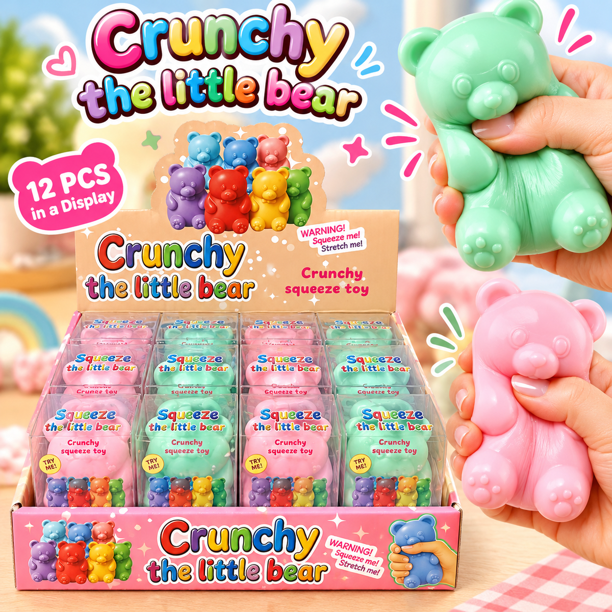 Crunchy Little Bear Squeeze Toy — ASMR Crunch Bear
