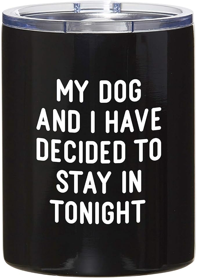 SBDS Sips 12oz Black Tumbler - My Dog
