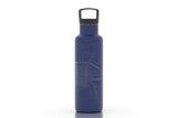 Well Told Roanoke Map - Water Bottle - 21 oz: Black