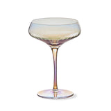 Tag Chelsea Iridescent Optic Coupe Glass Clear
