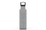 Well Told Roanoke Map - Water Bottle - 21 oz: Black