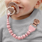Itzy Ritzy Itzy Paci Strap™ Silicone One-Piece Pacifier Clips: Toast