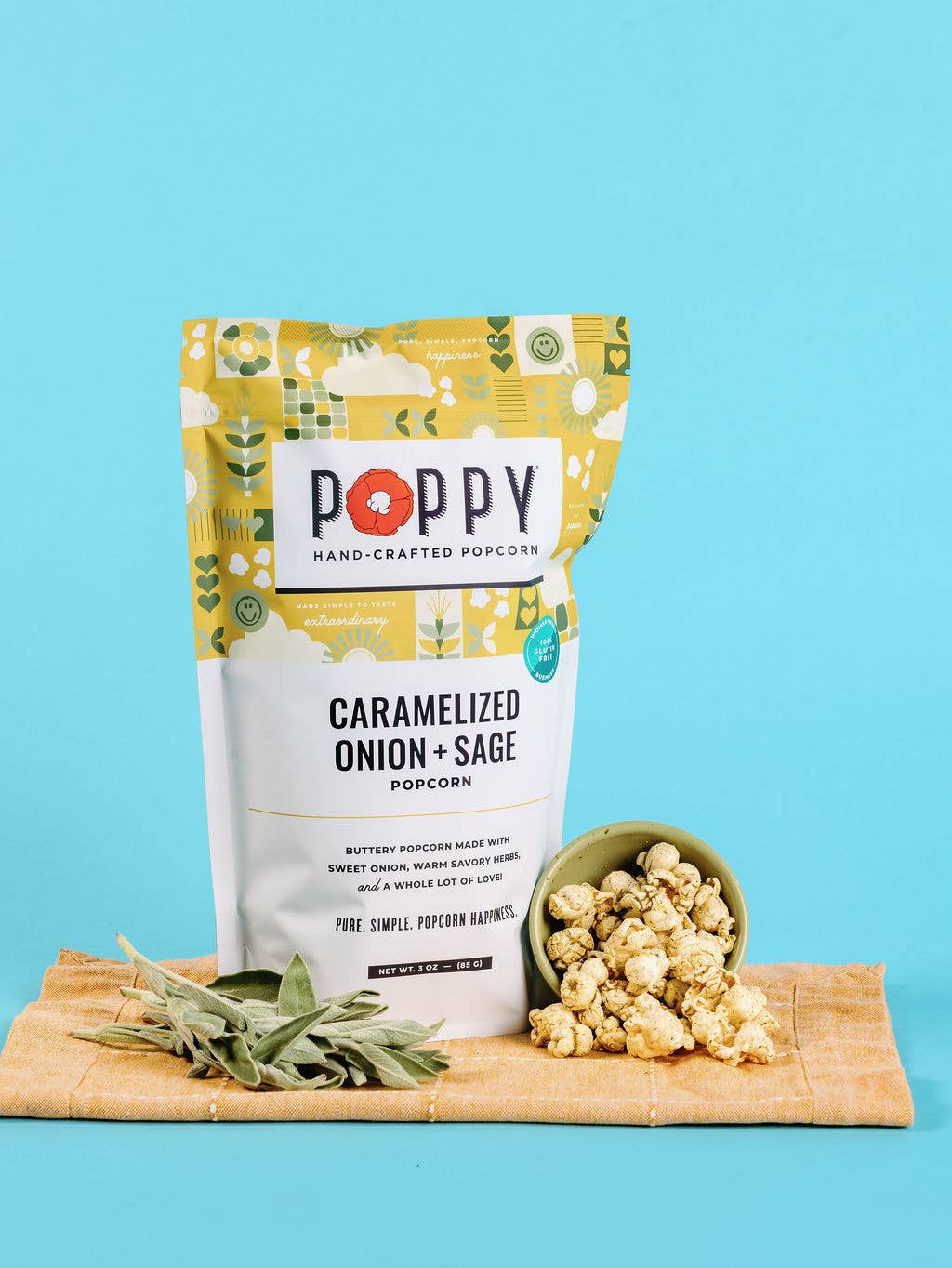 Poppy Popcorn Company Caramelized Onion + Sage
