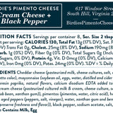 Birdie's Cream Cheese & Black Pepper