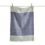 Tag Wolcott Contrast Border Dish Towel - Blue