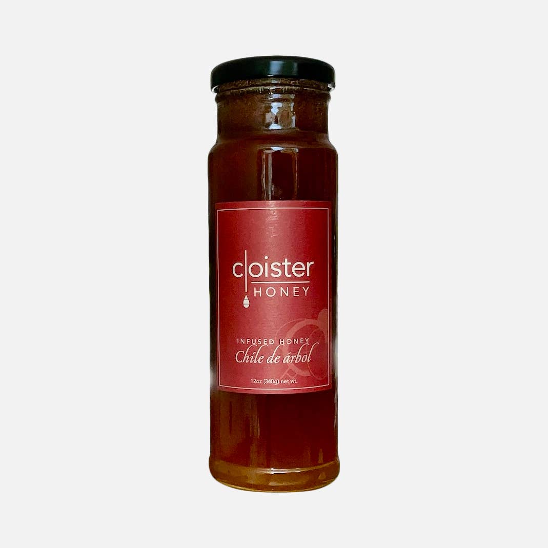 Cloister Chile de Arbol Infused Honey: 3oz