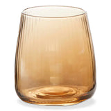Tag Chelsea Iridescent Optic Stemless Wine Glass Amber
