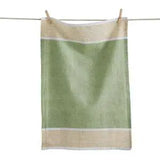 Tag Wolcott Contrast Border Dish Towel - Green