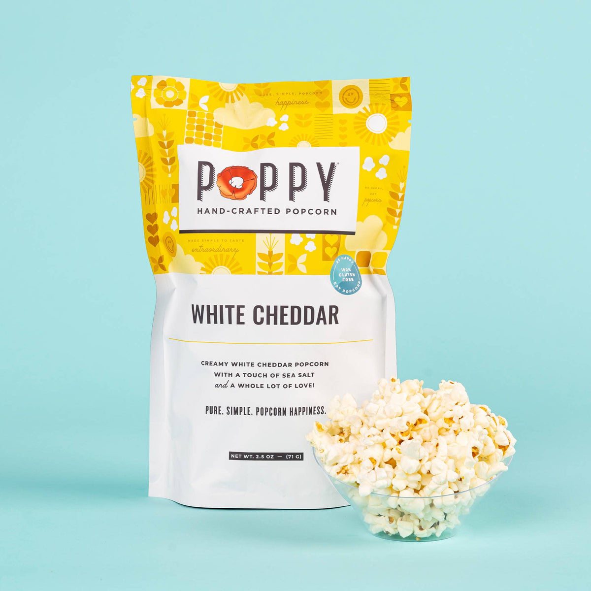 Poppy Popcorn Company White Cheddar Popcorn