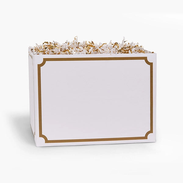 Gift Basket Boxes: Gold Luxe / Large 10.25x6x7.5"