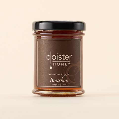 Cloister Bourbon Infused Honey: 3oz