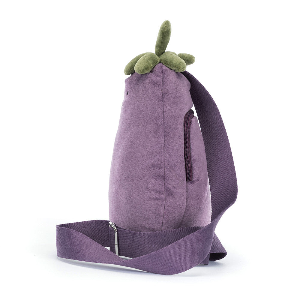 Jellycat Amusables Eggplant (Aubergine) Bum Bag