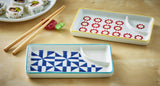 Tag Flower & Geo Sushi/ Dumpling Plate