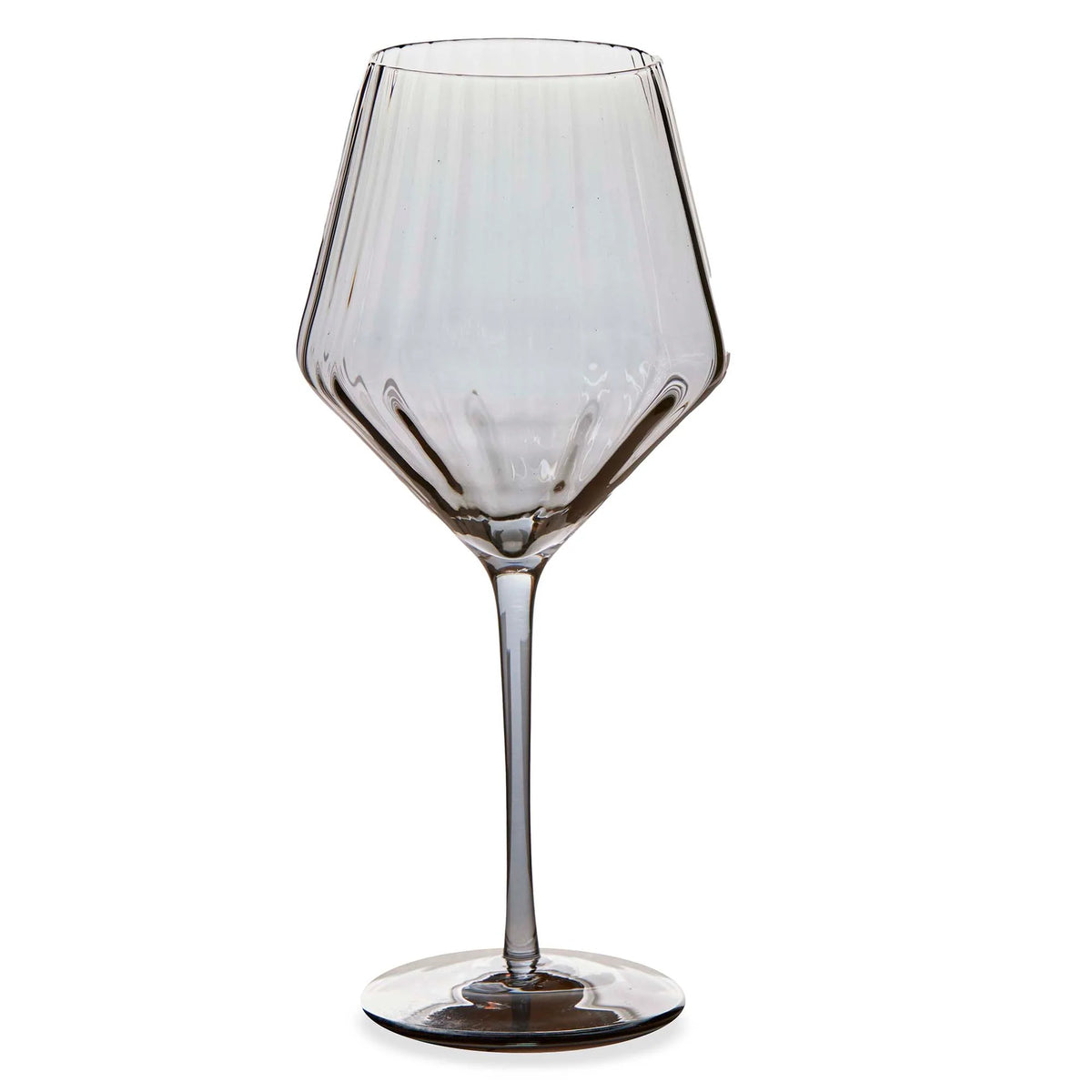 Tag Chelsea Iridescent Optic Wine Glass Smoke