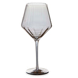 Tag Chelsea Iridescent Optic Wine Glass Smoke