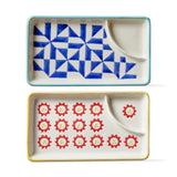 Tag Flower & Geo Sushi/ Dumpling Plate