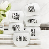 SBDS Wedding Roly Poly Glass - Team Bride