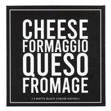 SBDS Tablesugar Matte Black Cheese Knives Book Kit