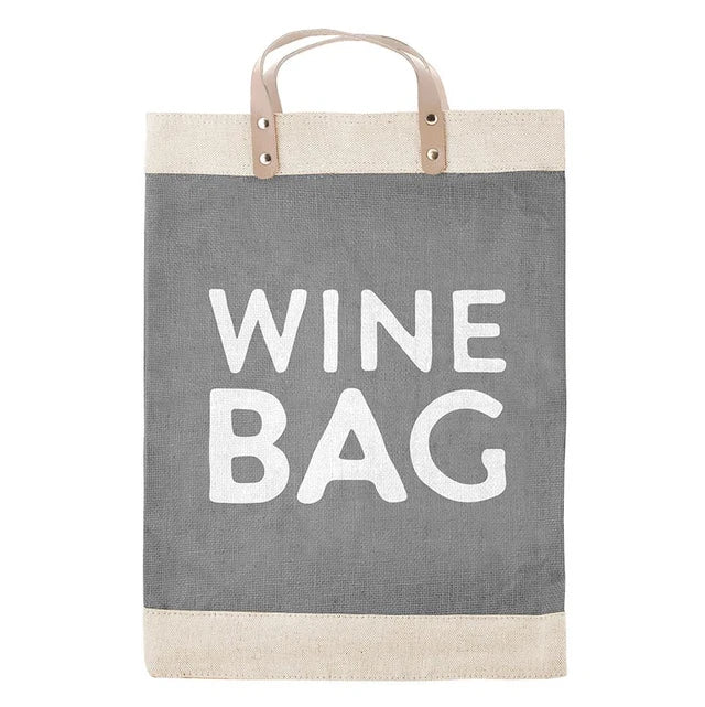 SBDS Hold Everything Grey Market Tote - Wine Bag