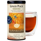 Republic of Tea Ginger Peach Black Tea (50 Tea Bags)