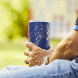 Well Told Roanoke Map - Travel Tumbler- 20 oz: Black