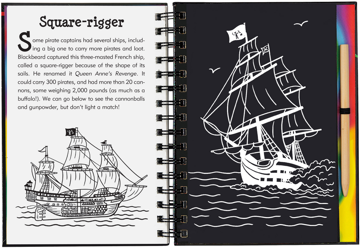 Peter Pauper Press Pirates Scratch and Sketch