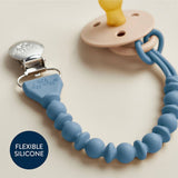 Itzy Ritzy Itzy Paci Strap™ Silicone One-Piece Pacifier Clips: Toast