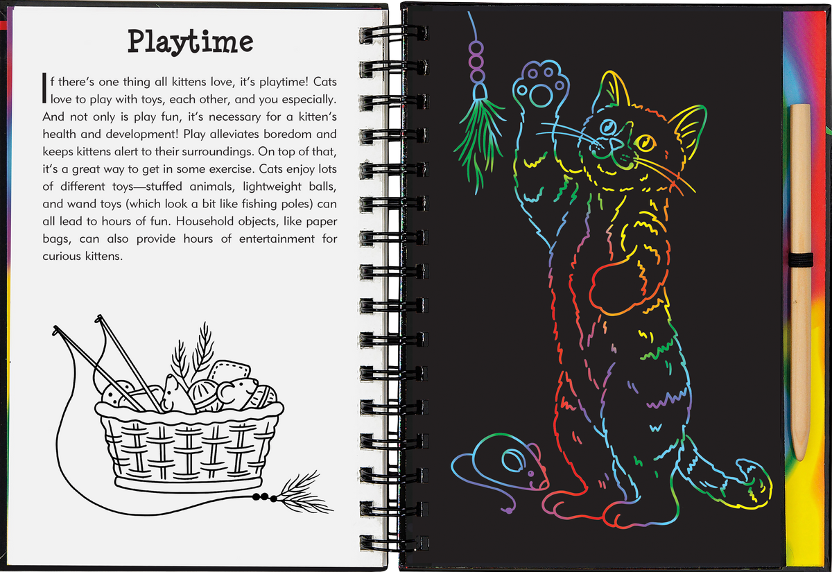 Peter Pauper Press Kittens Scratch and Sketch
