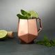 Viski Seneca Faceted Moscow Mule Mug Copper