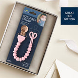 Itzy Ritzy Itzy Paci Strap™ Silicone One-Piece Pacifier Clips: Toast