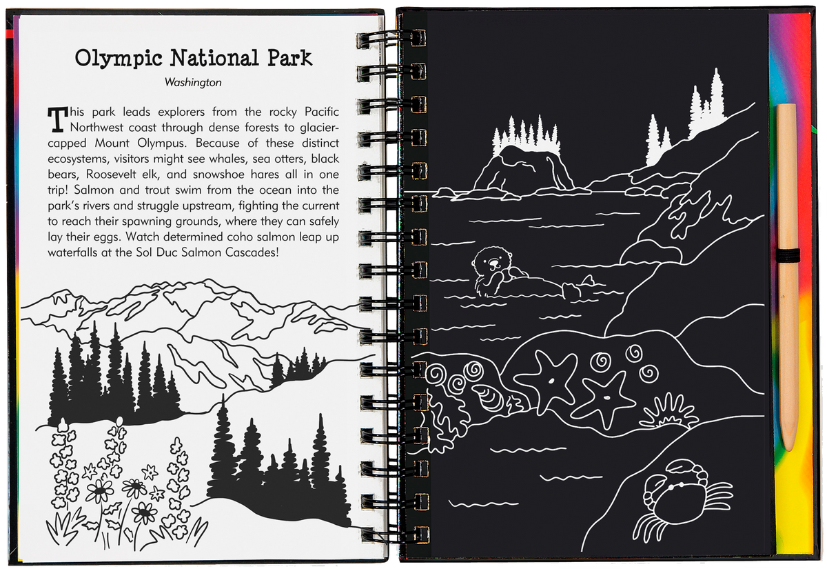 Peter Pauper Press National Parks & Landmarks Scratch and Sketch