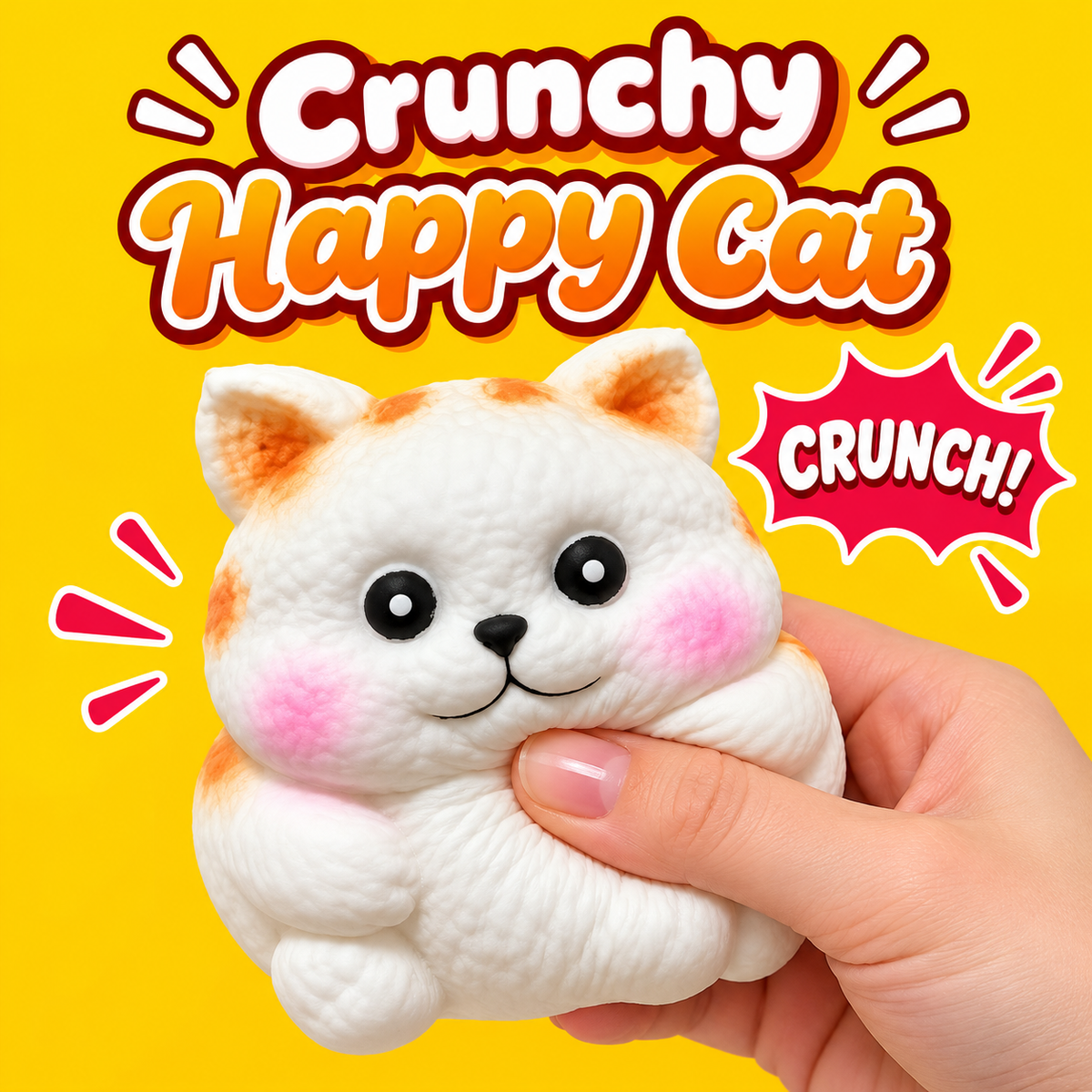 Crunchy Happy Cat #2 Squishy — Rich Happy Cat ASMR Crunch