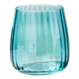 Tag Chelsea Iridescent Optic Stemless Wine Glass Aqua
