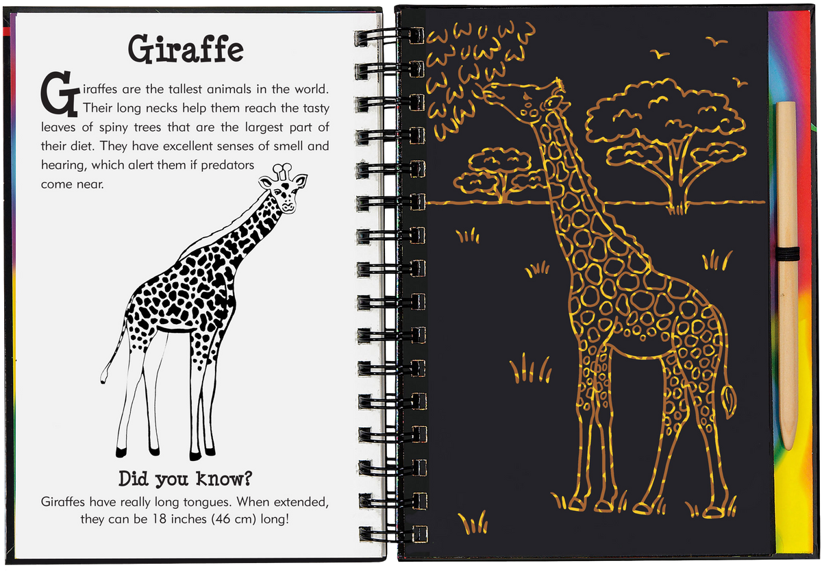 Peter Pauper Press Wild Safari Scratch and Sketch
