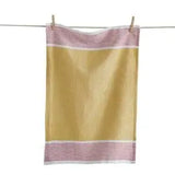 Tag Wolcott Contrast Border Dish Towel- Yellow