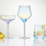 Tag Chelsea Iridescent Optic Coupe Glass Clear