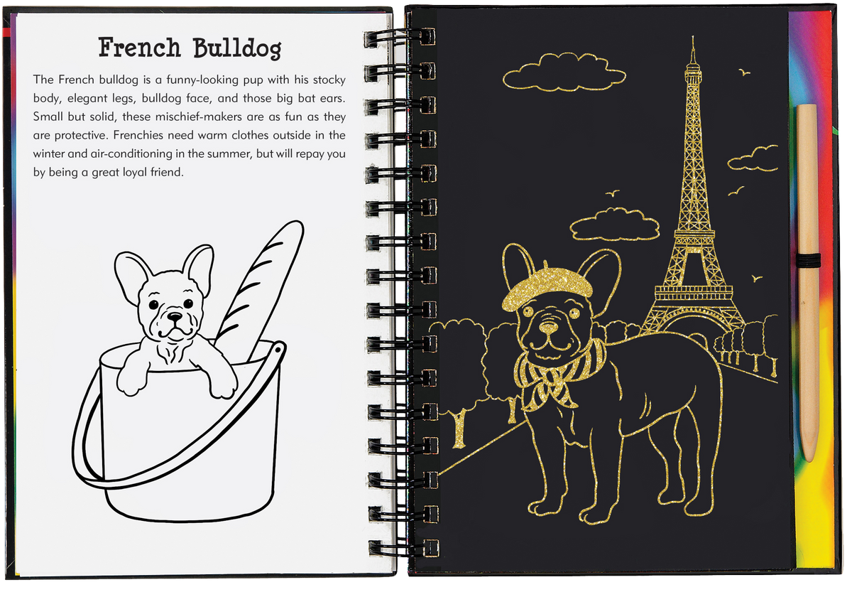 Peter Pauper Press Puppies Scratch and Sketch