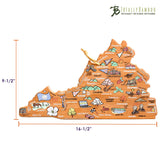 Totally Bamboo - Virginia Cutting Board with Artwork by Fish Kiss™
