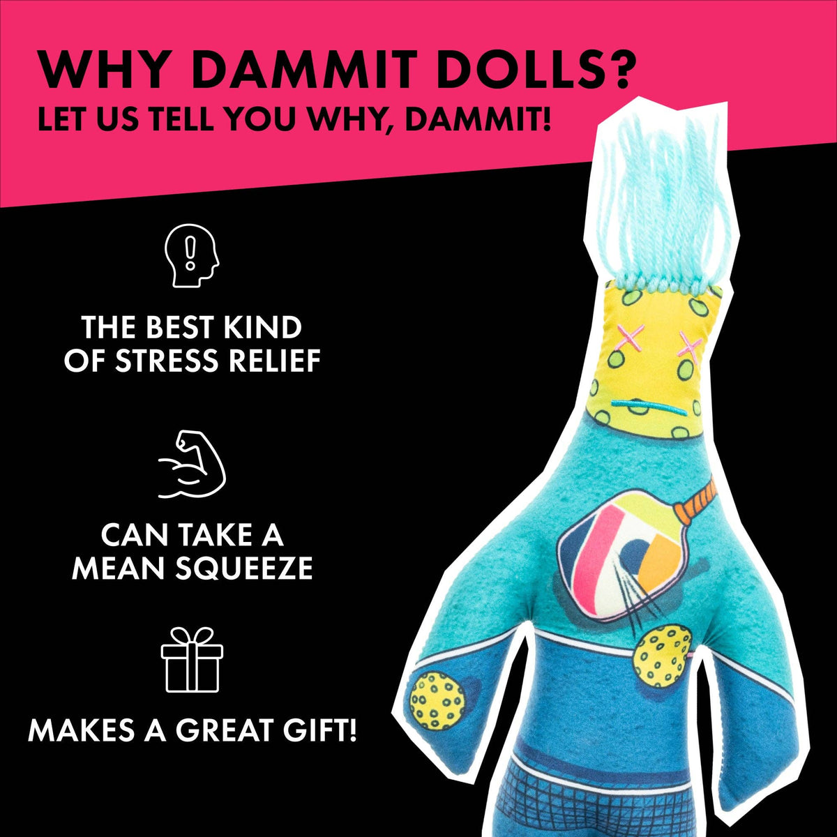 Dammit Doll - Limited Edition - Pickleball Doll
