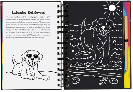 Peter Pauper Press Puppies Scratch and Sketch