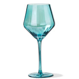 Tag Chelsea Iridescent Optic Wine Glass Aqua