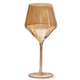Tag Chelsea Iridescent Optic Wine Glass Amber