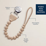 Itzy Ritzy Itzy Paci Strap™ Silicone One-Piece Pacifier Clips: Toast