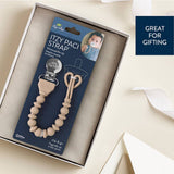 Itzy Ritzy Itzy Paci Strap™ Silicone One-Piece Pacifier Clips: Toast