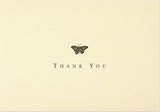 Peter Pauper Press Gold Butterfly Thank You Notes