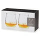Viski Admiral Crystal Bourbon Glasses Set of 2