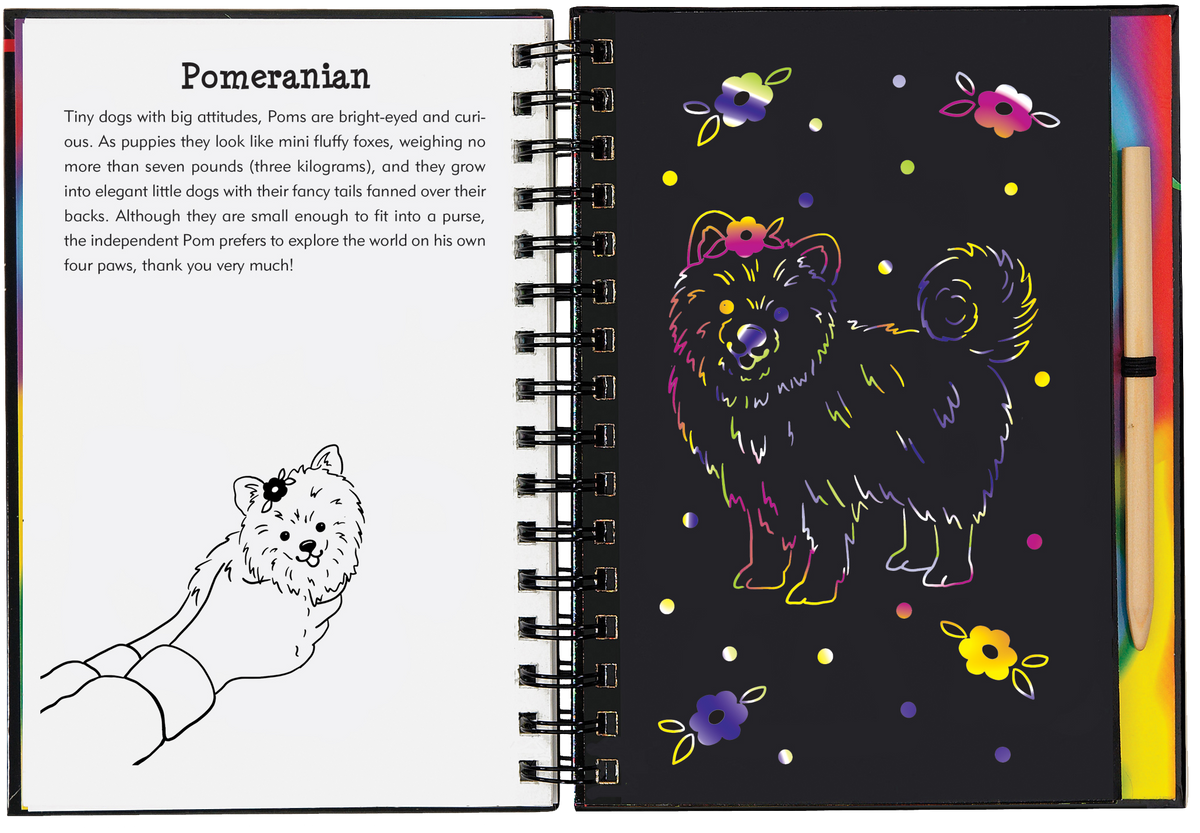 Peter Pauper Press Puppies Scratch and Sketch