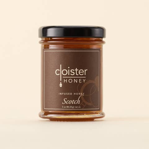 Cloister Scotch Infused Honey: 3oz