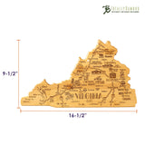 Totally Bamboo - Virginia Cutting Board with Engraved Artwork