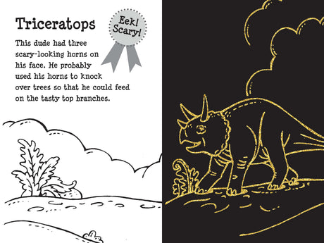 Peter Pauper Press Dino Dudes Scratch and Sketch